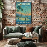 San Diego Pacific Holiday Poster