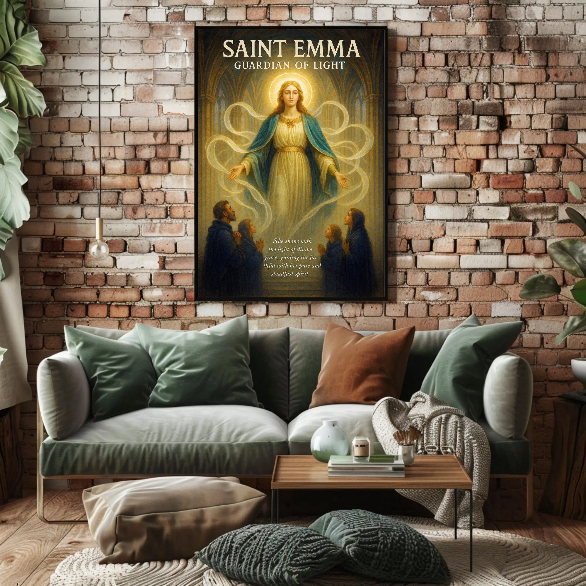 Saint Emma Guardian of Light Poster PosterGoat