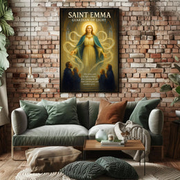 Saint Emma Guardian of Light Poster PosterGoat