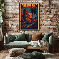 Puerto Rico A Vibrant Escape Poster