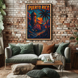 Puerto Rico A Vibrant Escape Poster