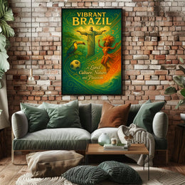 Vibrant Brazil A Land of Culture, Nature, and Passion Poster