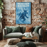 Reindeer Biathlon Poster