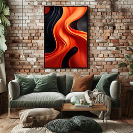 Abstract Waves Of Color Abstract Poster