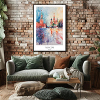 Vibrant Moscow Poster PosterGoat