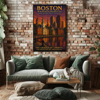 Boston, Massachusetts Where History Meets Innovation Poster