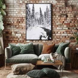 Winter Wonderland Photorealistic National Park Poster