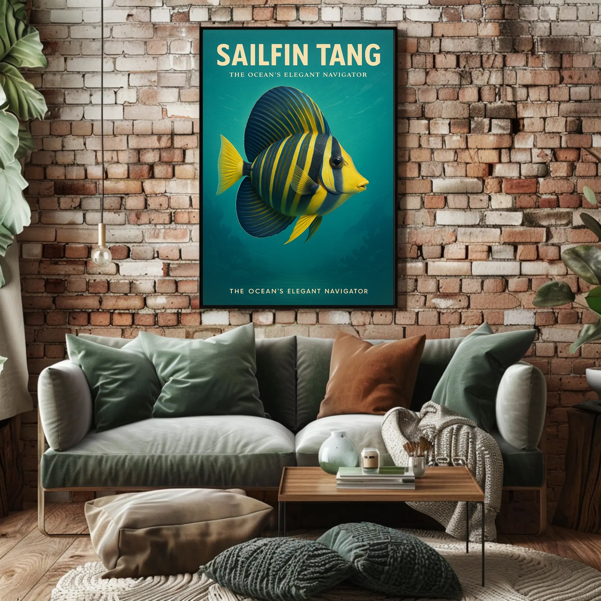 Sailfin Tang The Ocean’s Elegant Navigator Poster PosterGoat