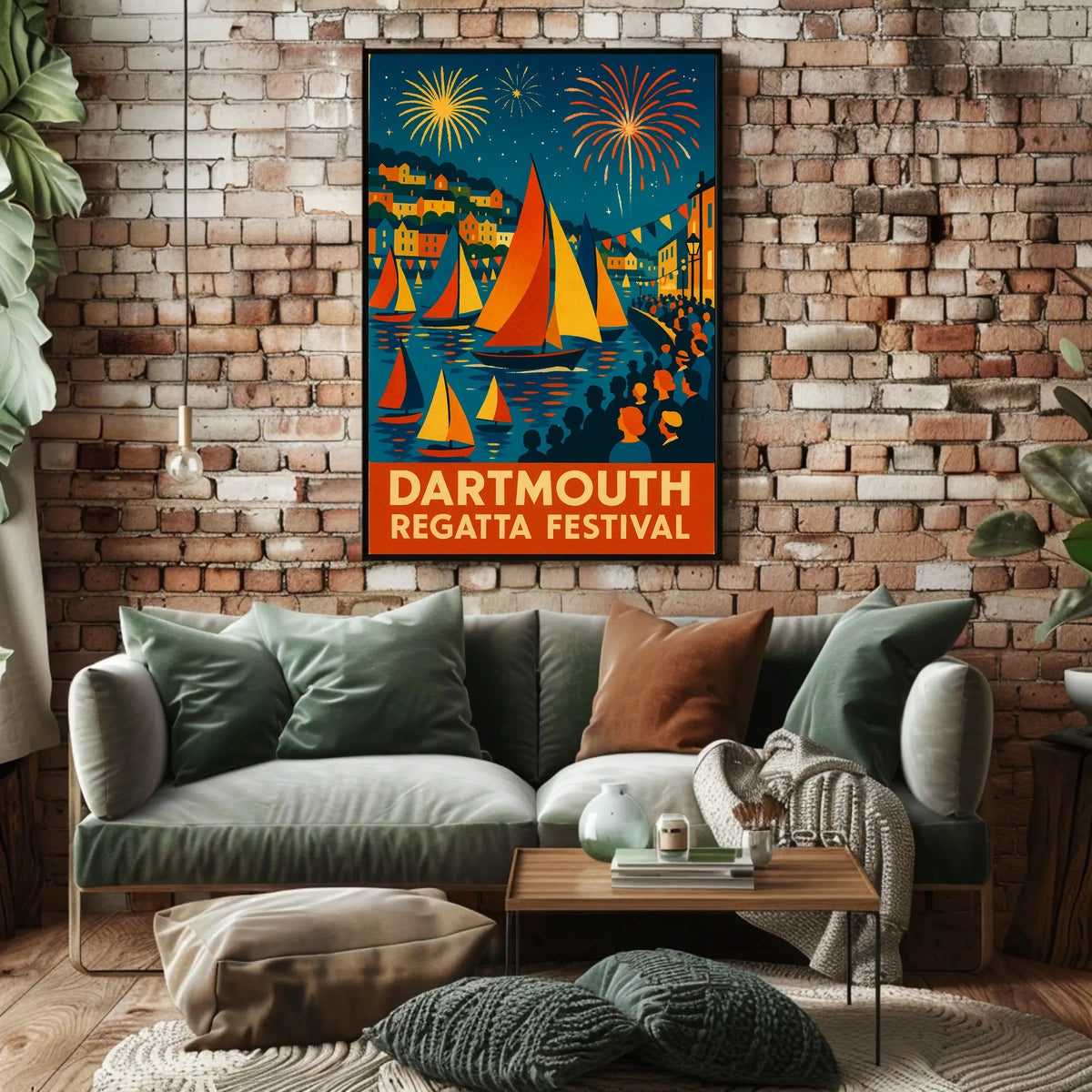 Dartmouth Regatta Festival Fireworks & Sails Poster
