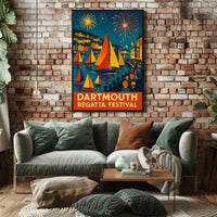Dartmouth Regatta Festival Fireworks & Sails Poster