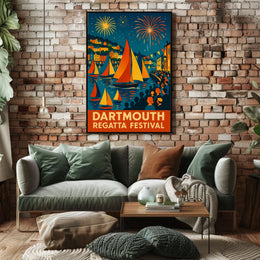 Dartmouth Regatta Festival Fireworks & Sails Poster