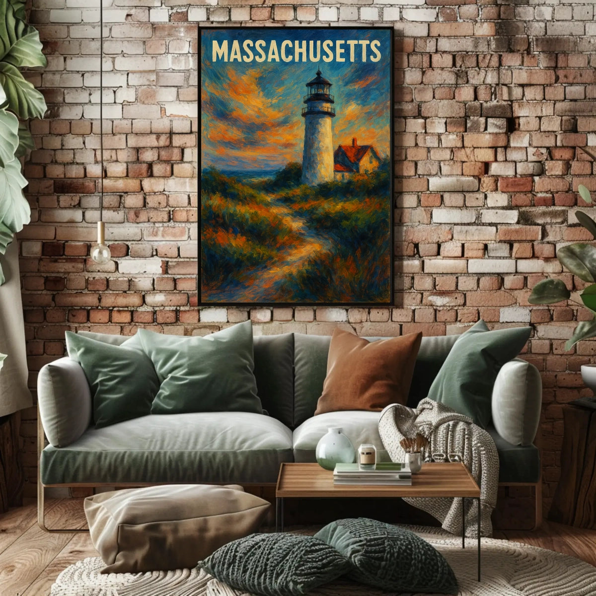 Massachusetts Lighthouse Poster
