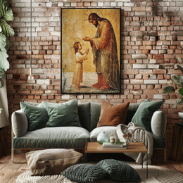 Serene Divine Blessing Religious Art Classical Poster