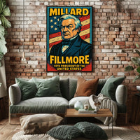 Millard Fillmore 13Th President Poster Vintage Wall Art