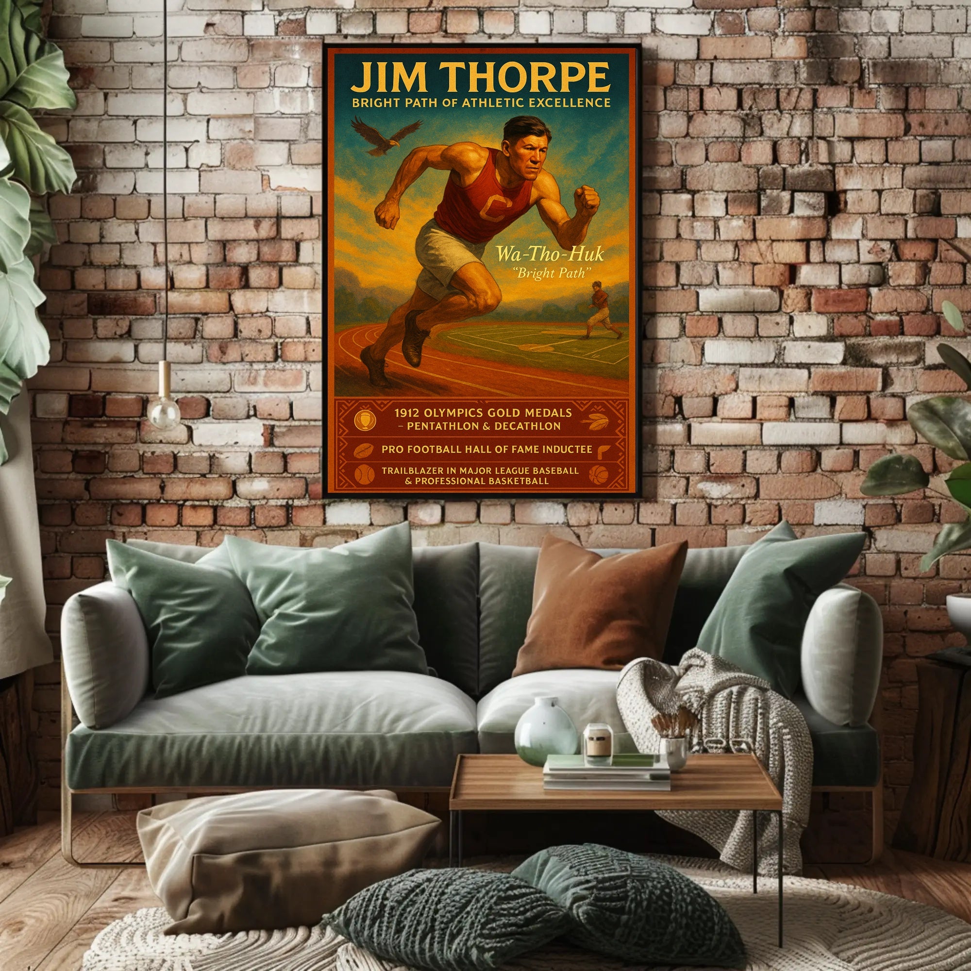 Jim Thorpe: A Legacy of Athletic Prowess Poster