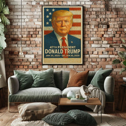 Donald Trump 47th President Poster