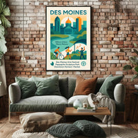 Des Moines Where Urban Meets Nature Poster