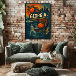 Georgia Heart Of The South Poster