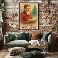 John Wycliffe Literary Icon Prime Historical or Presidential Poster