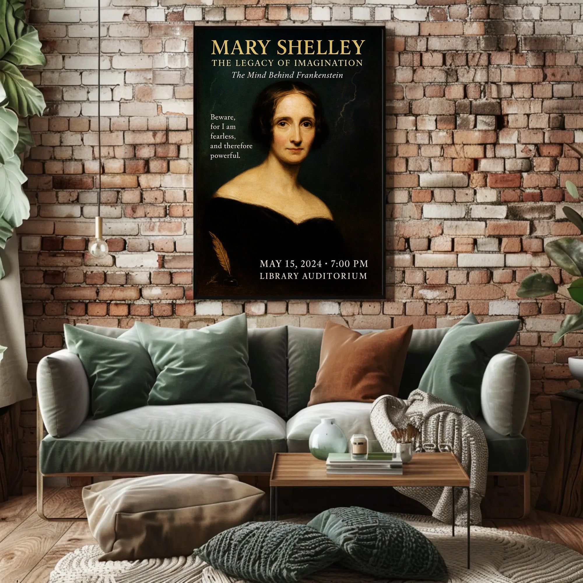 Mary Shelley The Legacy of Imagination Poster PosterGoat