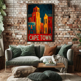 Cape Town Cityscape Poster