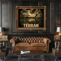 Tehran Cityscape Poster