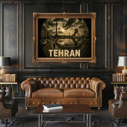 Tehran Cityscape Poster