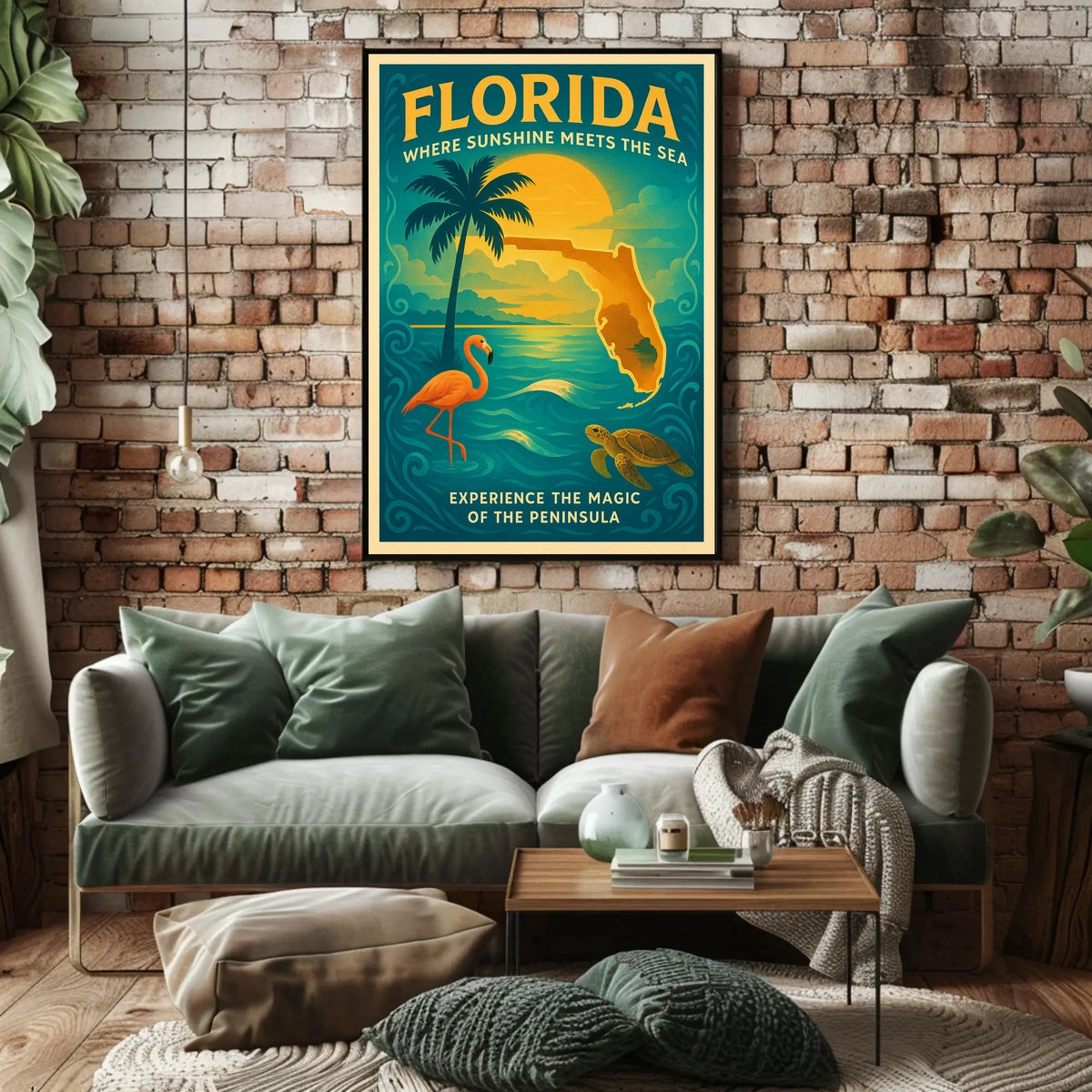 Florida Where Sunshine Meets the Sea Poster
