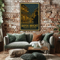 Bayou Bright French Quarter Poster