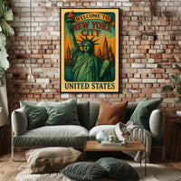 Welcome To New York City Poster Art Print Decor PosterGoat