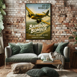 Cessna AT-17 Bobcat Bamboo Bomber Poster