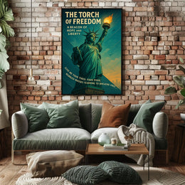 Statue of Liberty Vintage Patriotic Poster