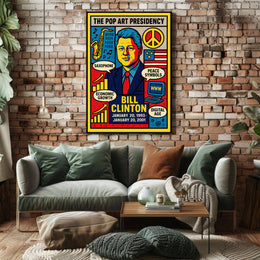 Bill Clinton The Pop Art Presidency Poster PosterGoat