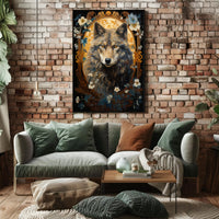 Majestic Wolf Portrait Poster PosterGoat