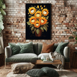 Sunflower Smiles Poster