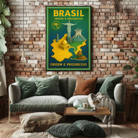 Brazil Ordem E Progresso Poster