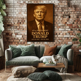 Donald Trump 47th President Poster