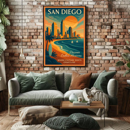 San Diego Discover Endless Horizons Poster