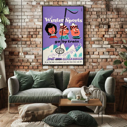 Winter Sports Travel Poster