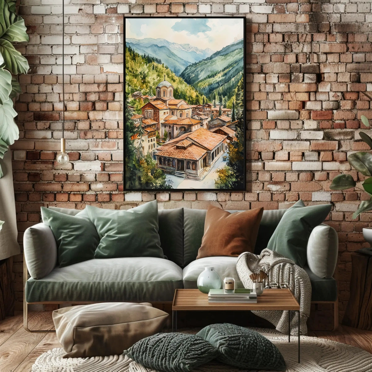 Bulgaria Rila Monastery Mountain View Poster