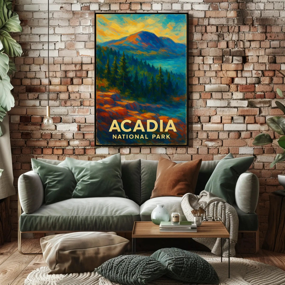 Acadia National Park Poster Coastal Granite Coastline