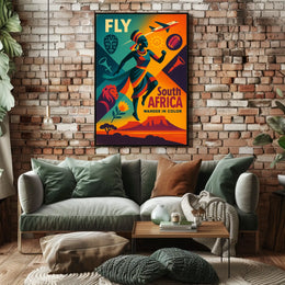 Fly South Africa Wander in Color Poster