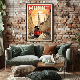 Munich Vintage Travel Poster