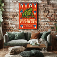Vibrant Heartbeats of Puerto Rico Poster