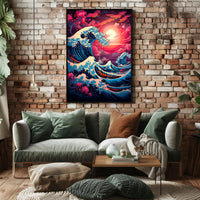 The Great Wave Artistic Interpretation Poster PosterGoat