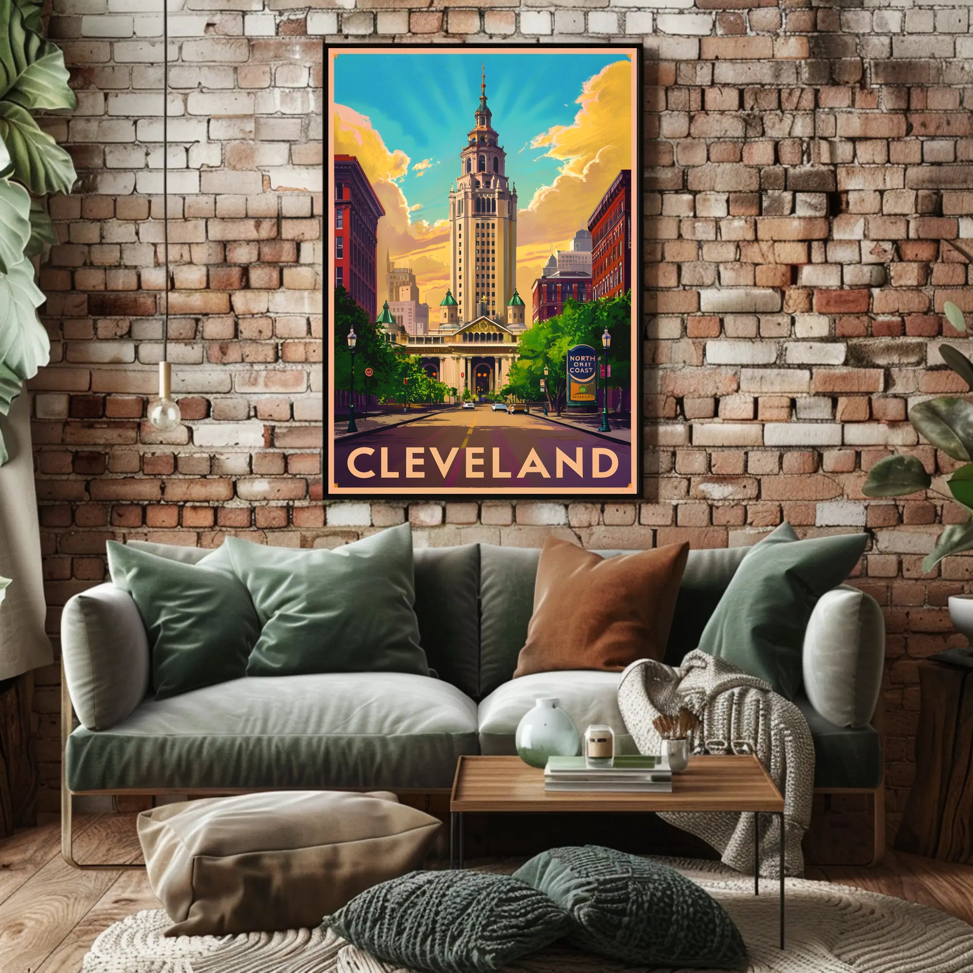 Cleveland Skyline Poster