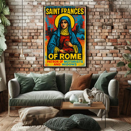 Saint Frances Of Rome Patron Of Poster