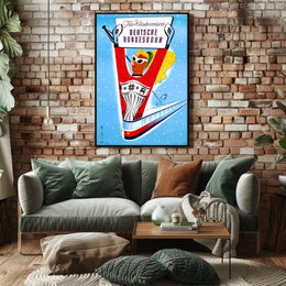 Winter Travel With Deutsche Bundesbahn Poster