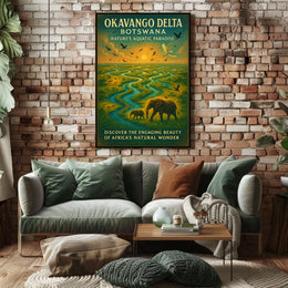 Okavango Delta Natures Aquatic Paradise Poster
