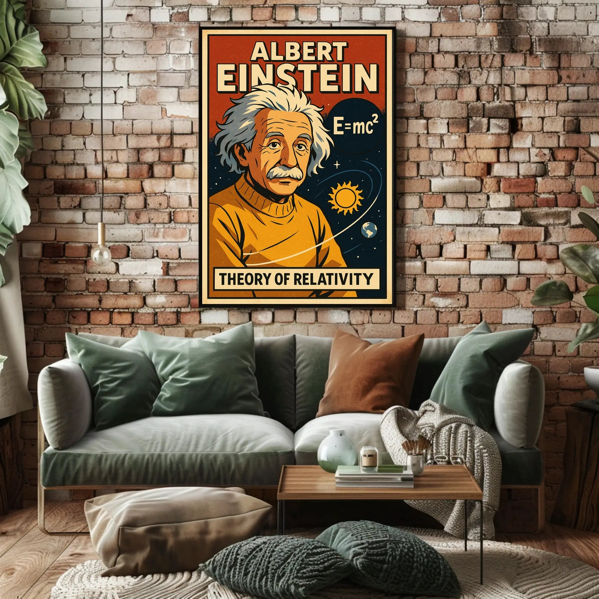Albert Einstein Theory Of Relativity Poster